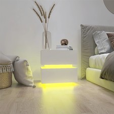 White High Glossy 2-Drawer RGB