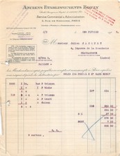 1929 ANCIENS ETS BOULY A PARIS - M. JACQUET A CHATEAUROUX