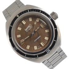 EBERHARD & CO Scafograf 400 Diver Tropical quadrante marrone automatico serie completa anni '60