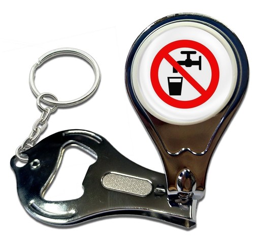 Drinking water nail clipper - no,