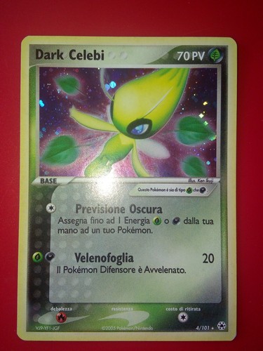 Pokemon card dark - pokemon, celebi