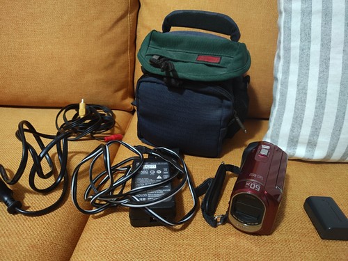 Sony handycam dcr - sony, rossa