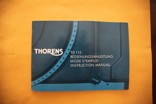 Thorens td115 bought new - thorens,
