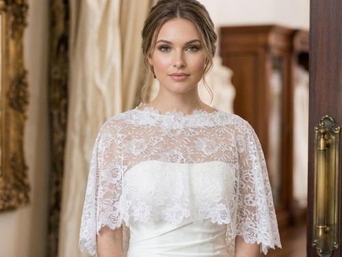 Mantelle pizzo sposa per - sposa,