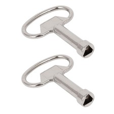 Triangolo Lucchetto 2pz Acciaio Inox Gas Contatore Chiave Scatola Misuratore Chiave Fai da Te