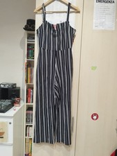 Tuta Jumpsuite Bianca E Nera