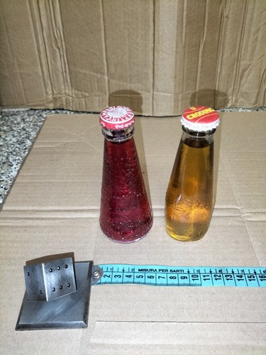 Coppia rare bottiglie vetro - rare,