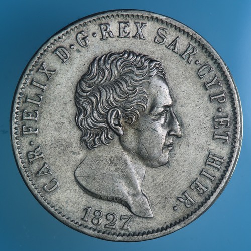 Carlo felice lire 1827 - carlo, 5