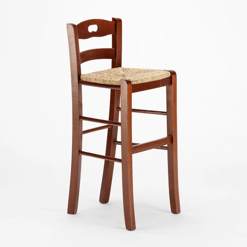 Sgabello alto legno con - alto,