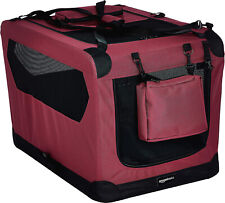 Trasportino Morbido Borsa per Animali Box Gabbia Pieghevole Auto Aereo Rosso