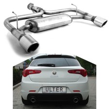 Silenziatore duplex Ulter acciaio inox Alfa Romeo Giulietta re li 1x100mm tondo