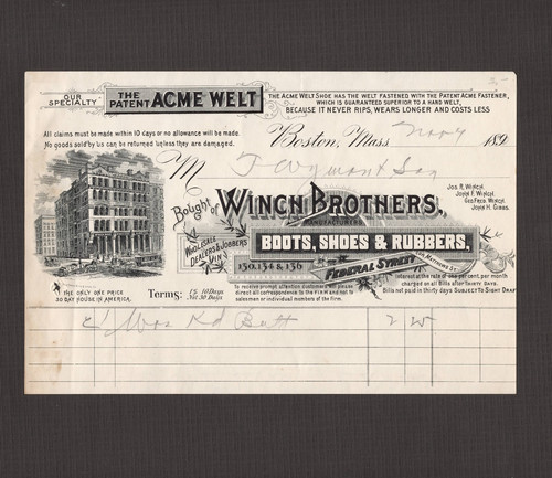 Billhead winch brothers - winch,