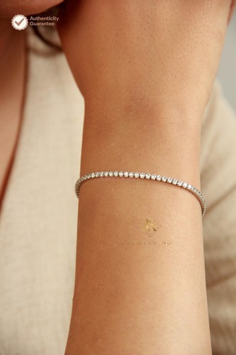 Bracciale tennis delicato oro - bracciale,