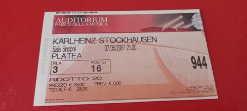 Biglietto concerto karlheinz - concerto,