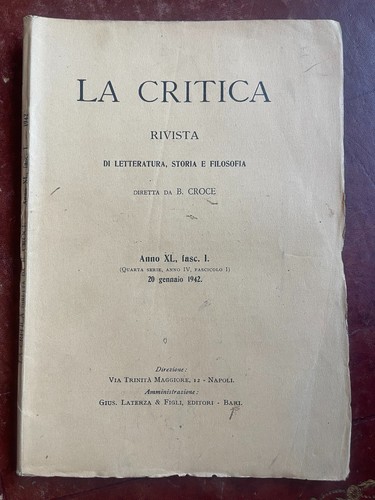 Critica anno fasc i - critica, fasc.