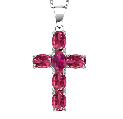 Ciondolo croce argento