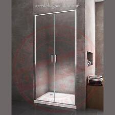 PORTA DOCCIA NICCHA BATTENTE SALOON 107 108 109 110 111 CROMO VETRO EASYCLEAN 6M