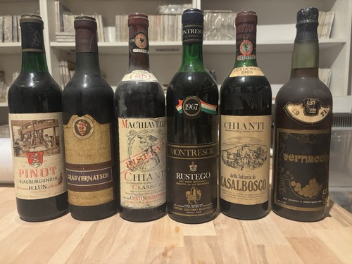 Lotto bottiglie vino anni - di,