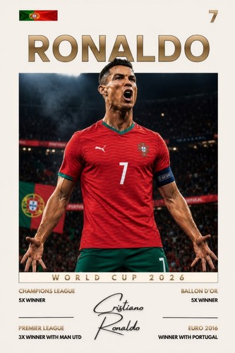 Poster calcio cristiano - calcio,