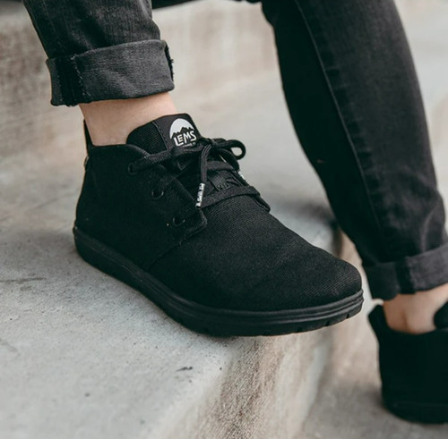 Chukka unisex nero tela