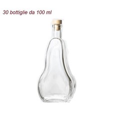 30 bottiglie pera da 100 ml amaretto liquore limoncello bomboniera succo frutta