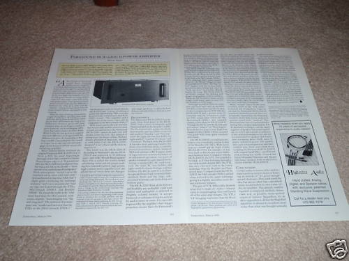Parasound hca 2200 - hca-2200, ii