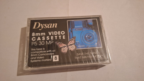 Videocassetta dysan 8mm - dysan, 30