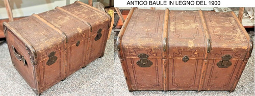 Antico baule cassapanca - antico,