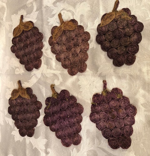 Sottobicchieri uva rattan