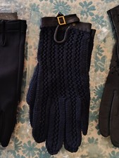 Guanti blu taglia S uncinetto