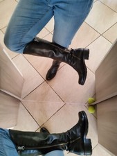 ??? MADE IN ITALY Stivali in vera pelle Nero Giardini taglia 37 24 cm