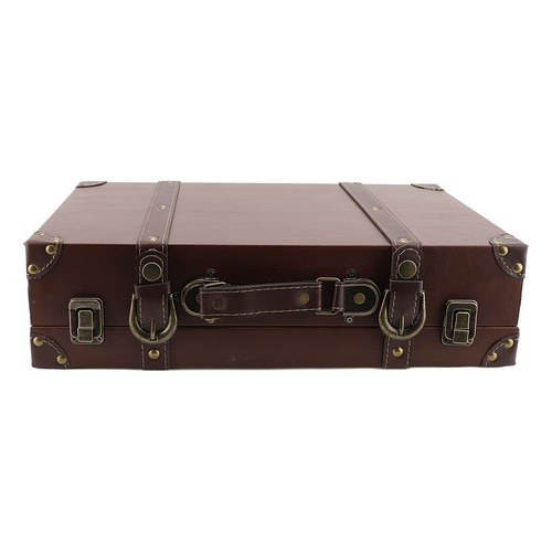 Valigia vintage pelle stile - valigia,