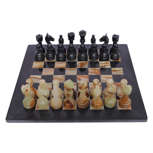 Set scacchi marmo nero verde - e,
