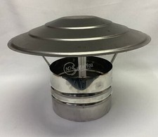 Cappello para pioggia maschio 20 cm per canna fumaria stufa in acciaio inox aisi