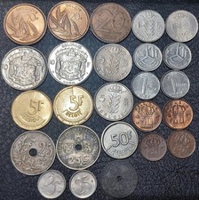 25 monete Belgio 🇧🇪 rare