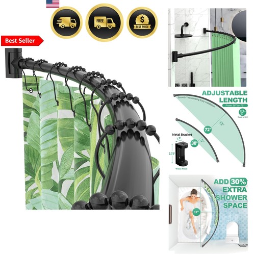 Asta tenda doccia curva - tenda, bagno