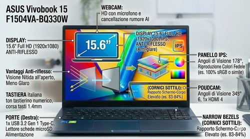 Asus vivobook f1504va intel - asus,