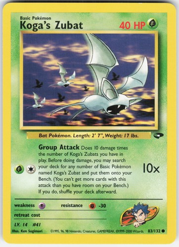 Pokemon koga zubat - koga's, 083/132