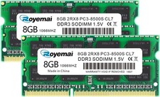 2X8GB PC3-8500 Sodimm DDR3