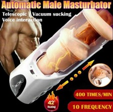 Masturbatore Uomo Coppa Elettrica 3D Automatico Pussy Male Blowjob Stroker♥