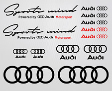 Adesivo Audi Sports Mind sticker quattro a3 a4 a5 a6 tt s3 rs q8 sport tuning