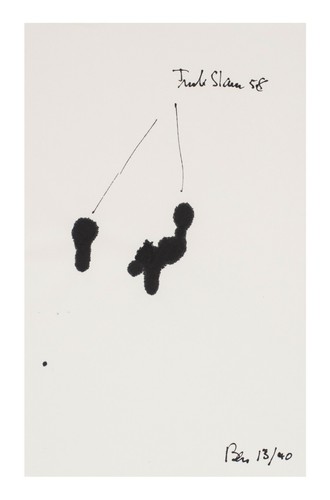 Ben vautier disegno firmato - disegno,,
