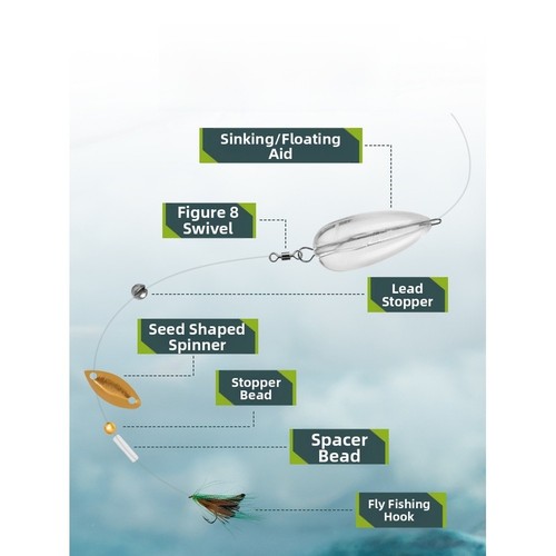 Kit pesca mosca pezzi - pesca, con