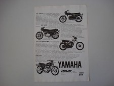 advertising Pubblicità 1976 MOTO YAMAHA RD 350 C/XT 500 ENDURO/XS 500/XS 650