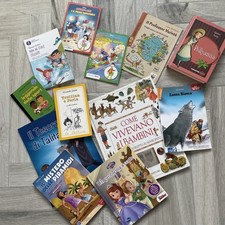 Lotto 12 Libri Bambini 6-10 Anni + 2 Topolino da Leggere/Condividere Ottimi