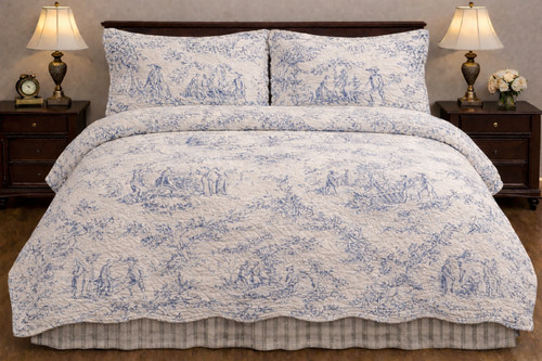 Set trapunta king toile 100 - trapunta,