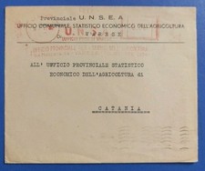 1947 AMR - U.N.S.A. uff. prov. agricoltura Varese - affrancatura meccanica rossa