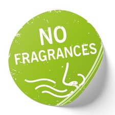 Adesivo "No fragrances" verde