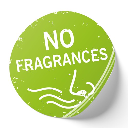 Adesivo fragrances verde - "no, fragrances"