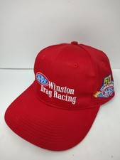 Cappello Berretto Snapback NHRA Winston Drag Racing Vintage Y2K 50 Anni Patch Rosso